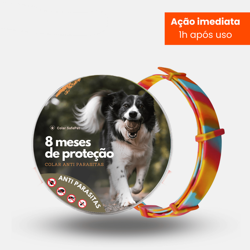 Colar Anti Pulgas e Carrapatos Original 8 meses de Proteção